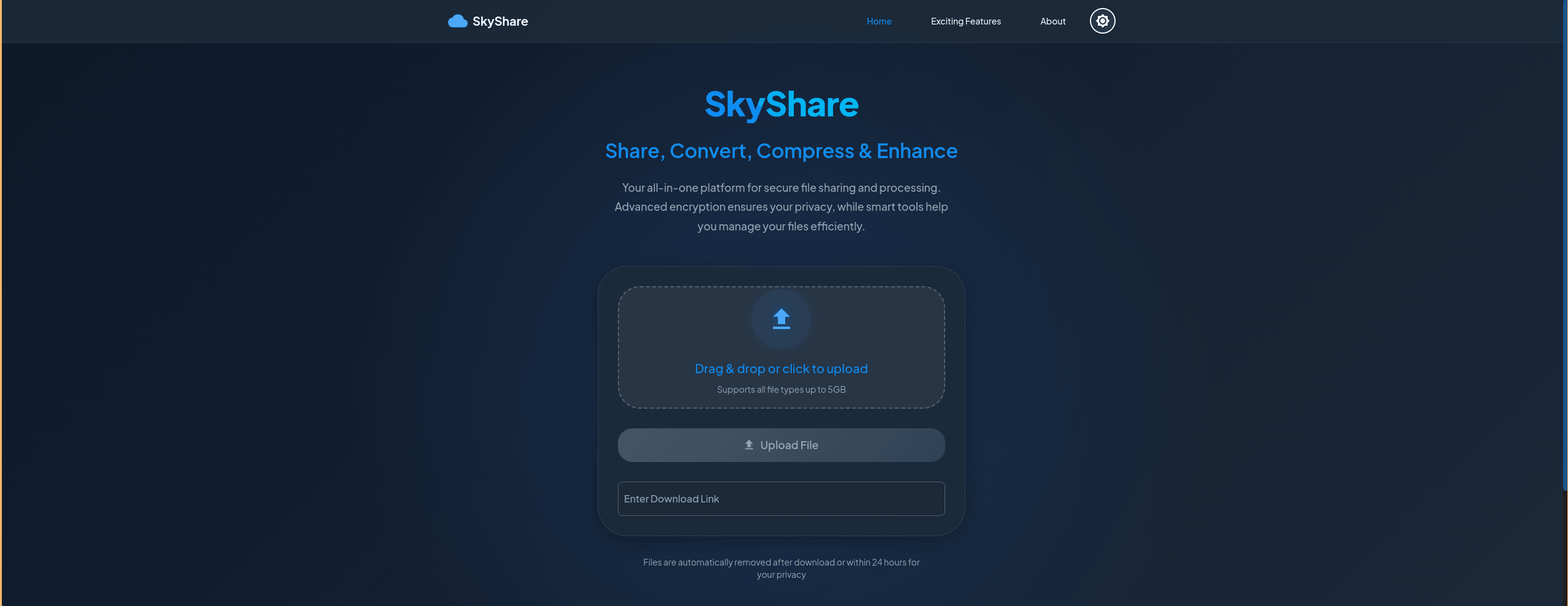 SkyShare product preview